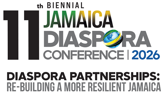 MOFA_Jamaican diaspora conference_header - The Jamaica National Group Limited Logo for the 11th Biennial Jamaica Diaspora Conference 2026, with the theme “Diaspora Partnerships: Re-building a More Resilient Jamaica.”